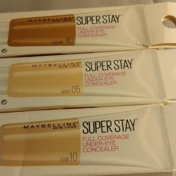 Maybelline caramel 40 Ivory 5 Fair 10 super stay full coverage under eye conceal - Picture 8 of 8
